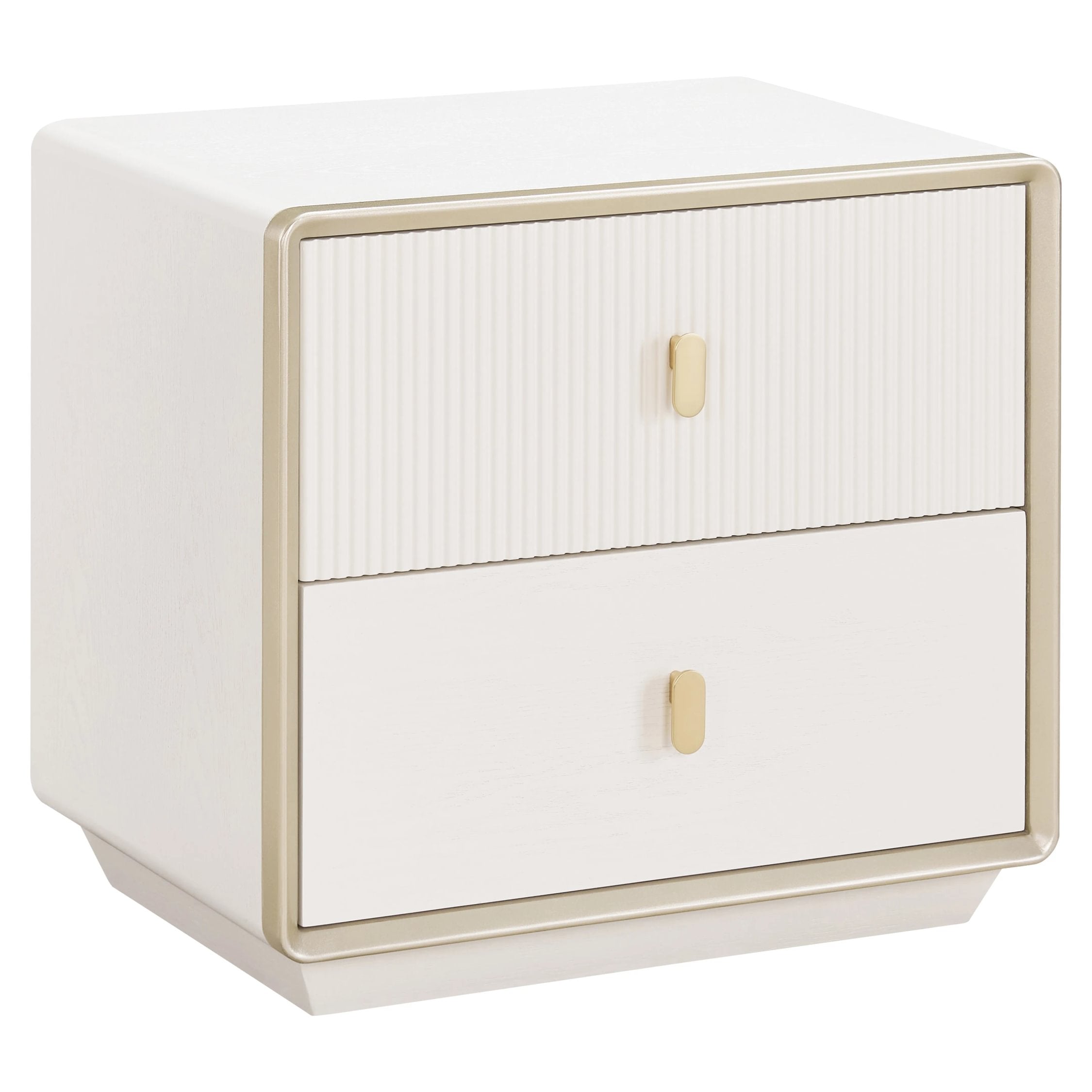 Eaton Ivory 2 Drawer Bedside Table