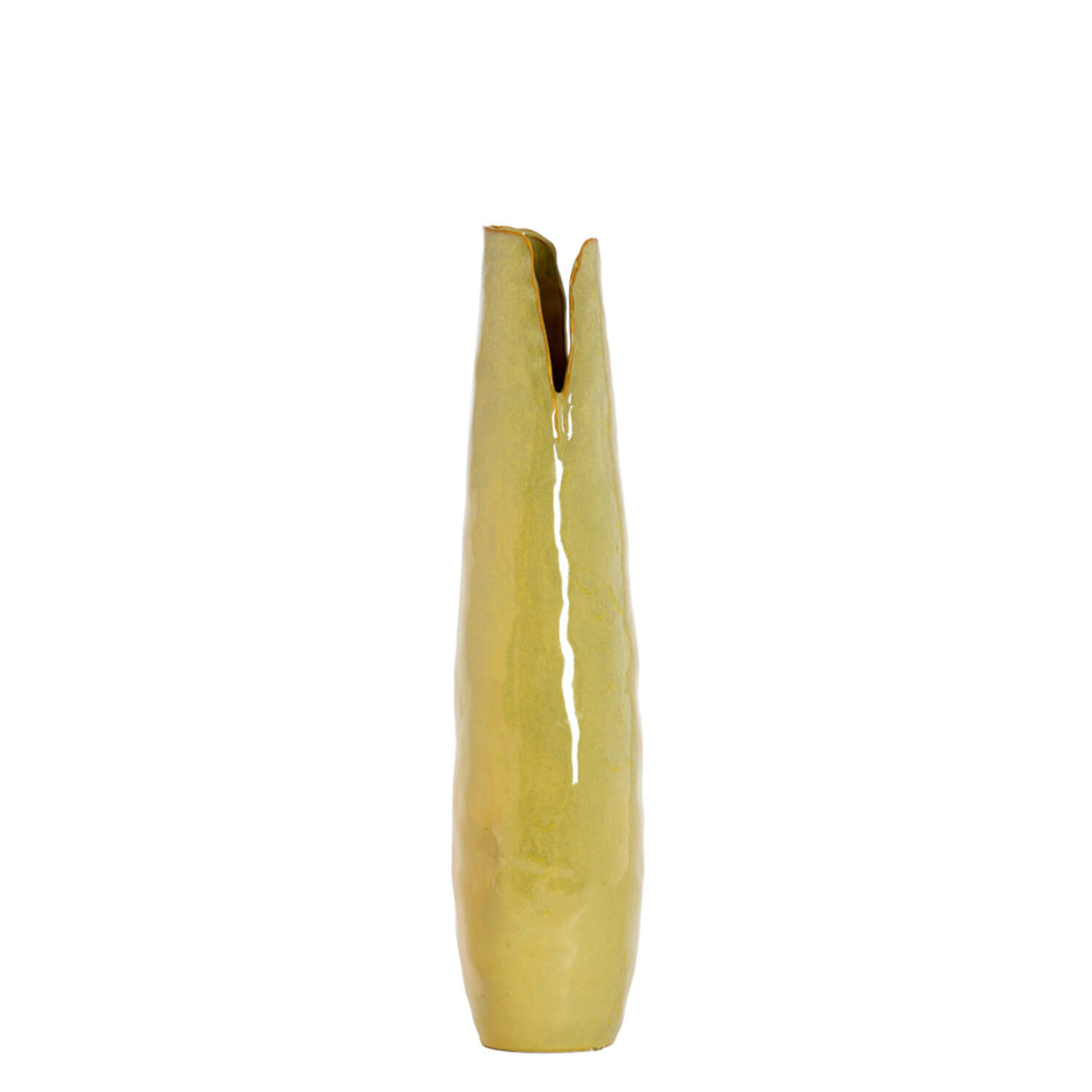 Mesa Olive Green/Brown Ceramic Vase 77.5cm