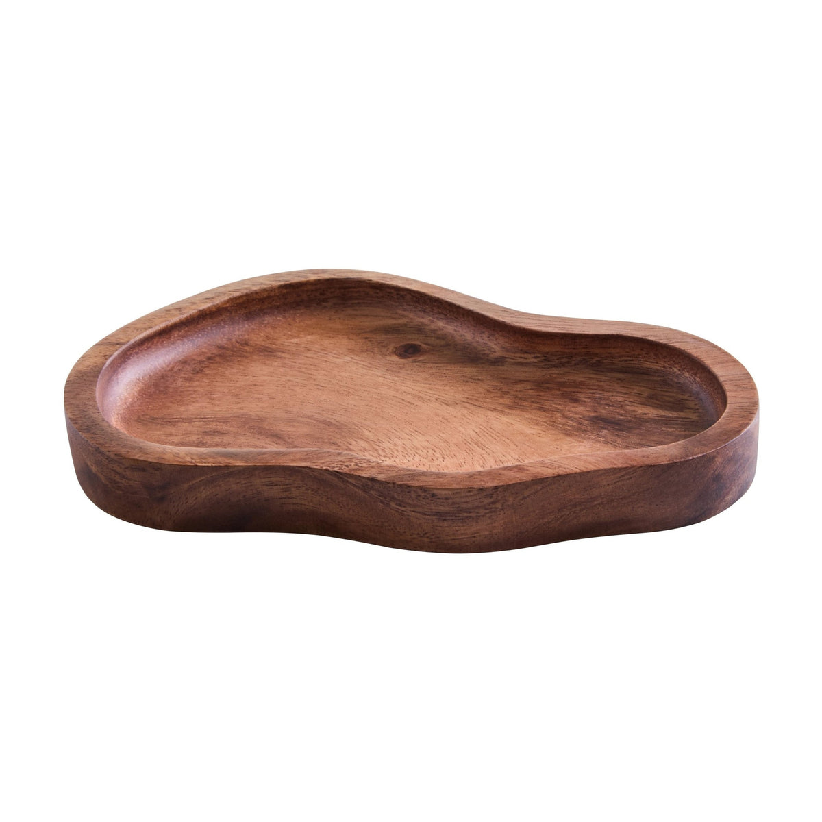 Arden Small Acacia Wood Organic Serving Plate & Tray