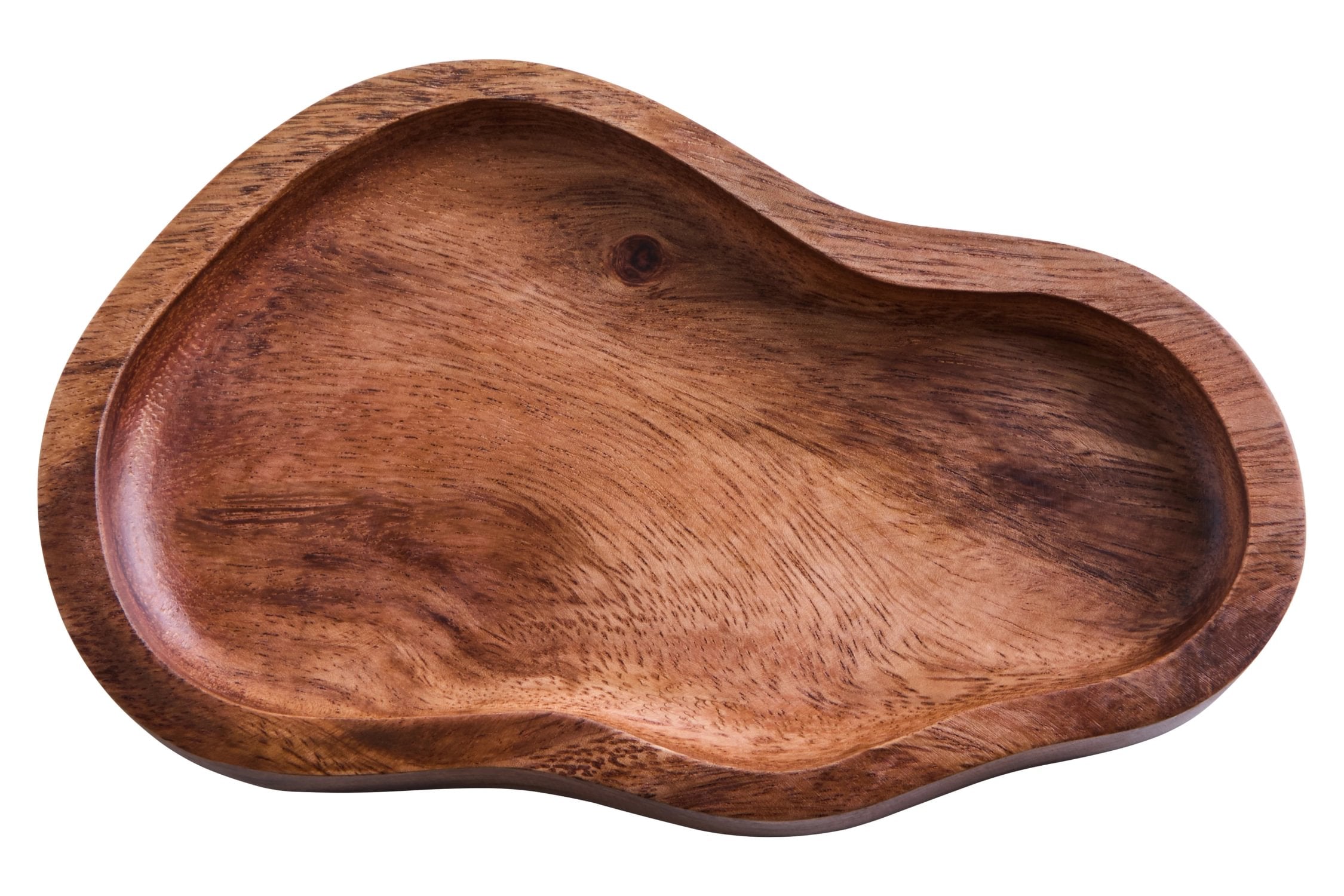 Arden Small Acacia Wood Organic Serving Plate & Tray