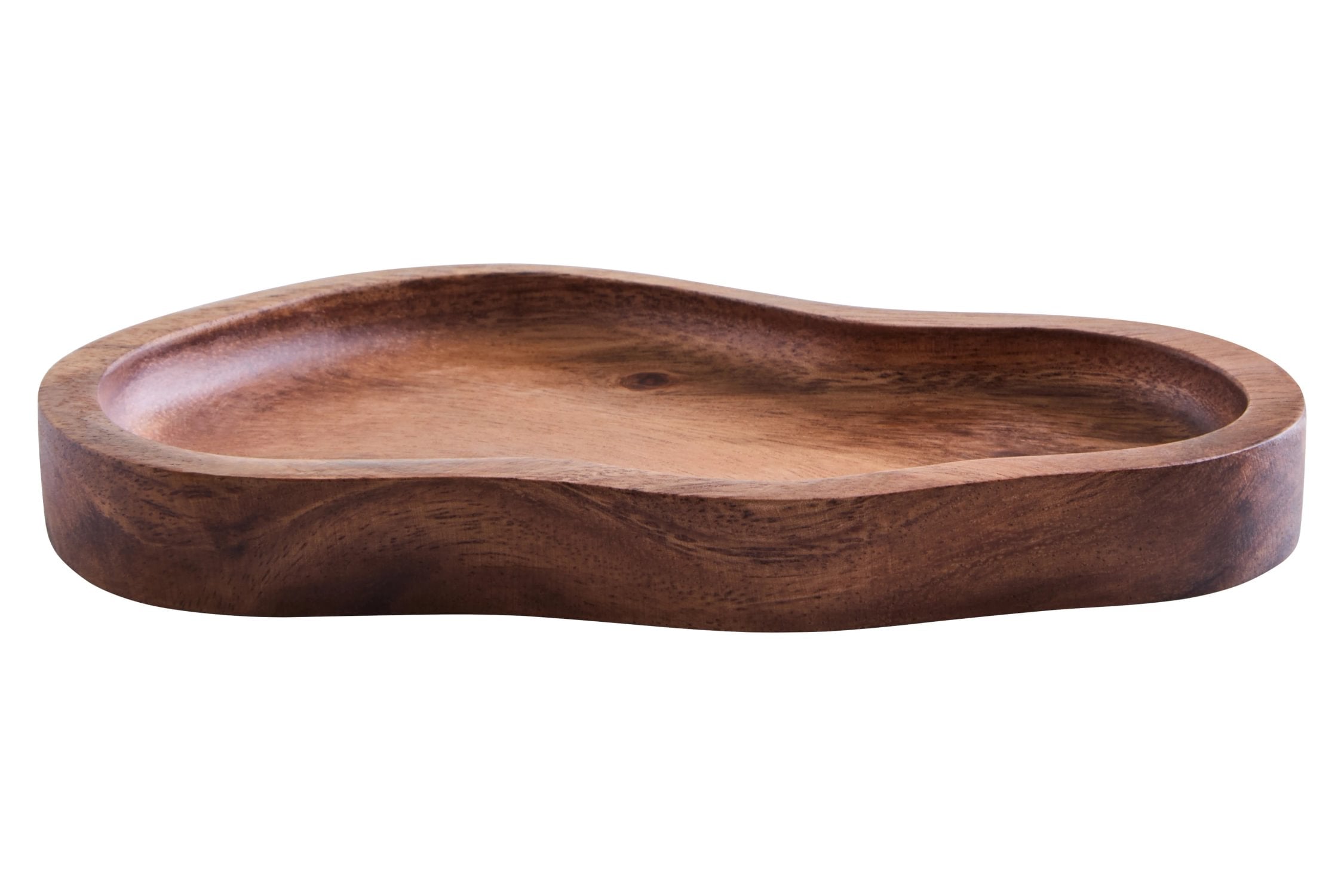 Arden Small Acacia Wood Organic Serving Plate & Tray
