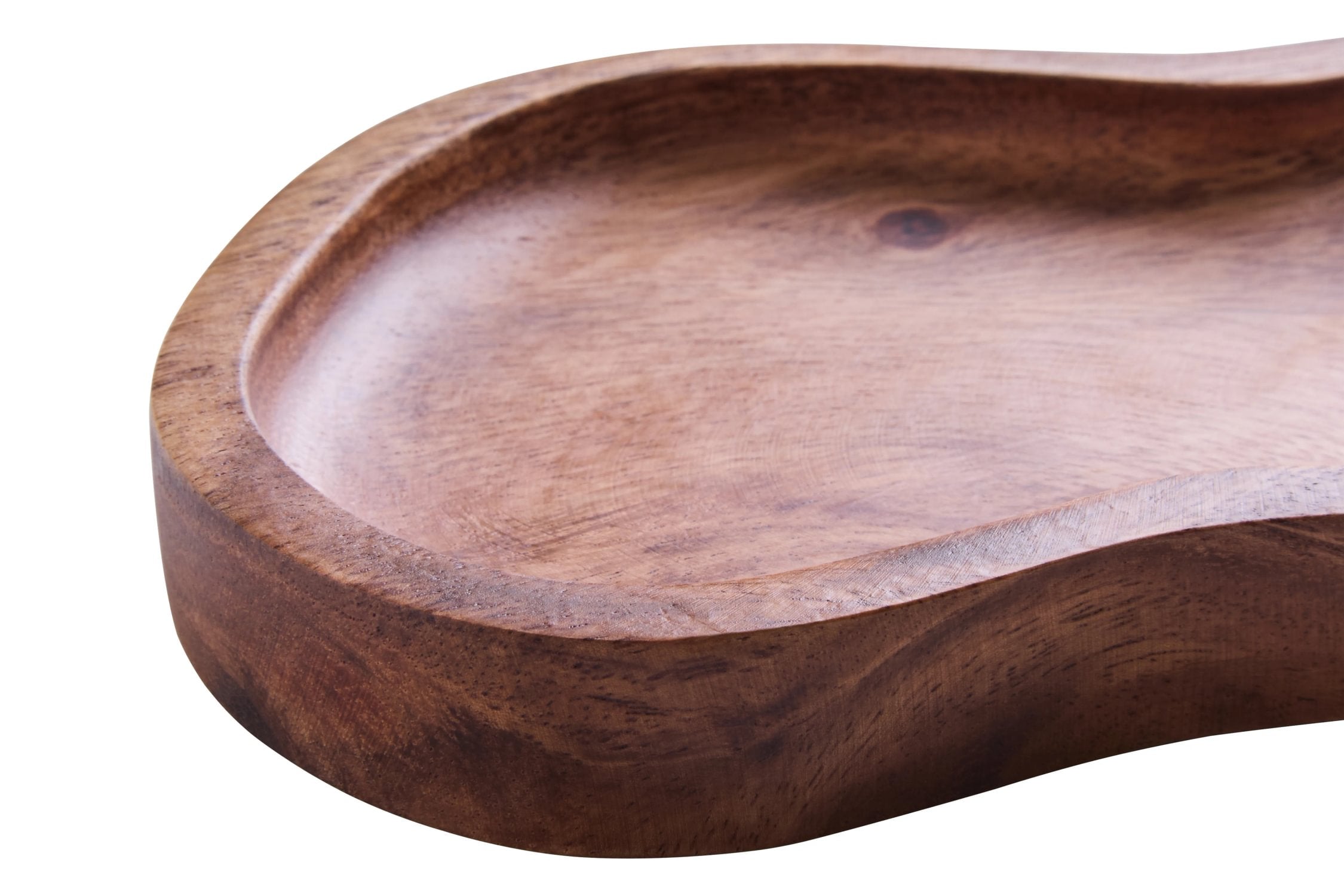 Arden Small Acacia Wood Organic Serving Plate & Tray