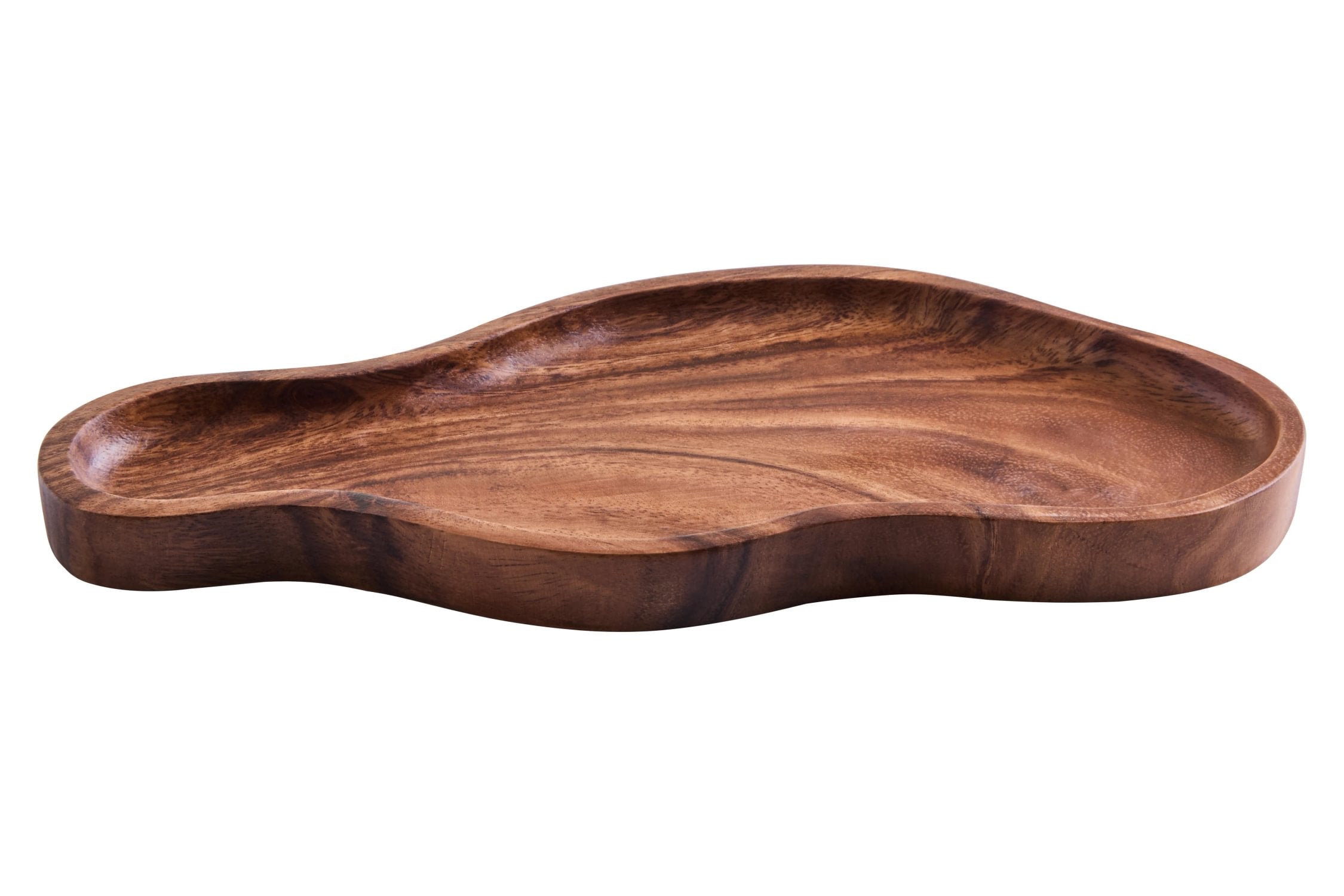 Arden Large Acacia Wood Organic Serving Plate & Tray
