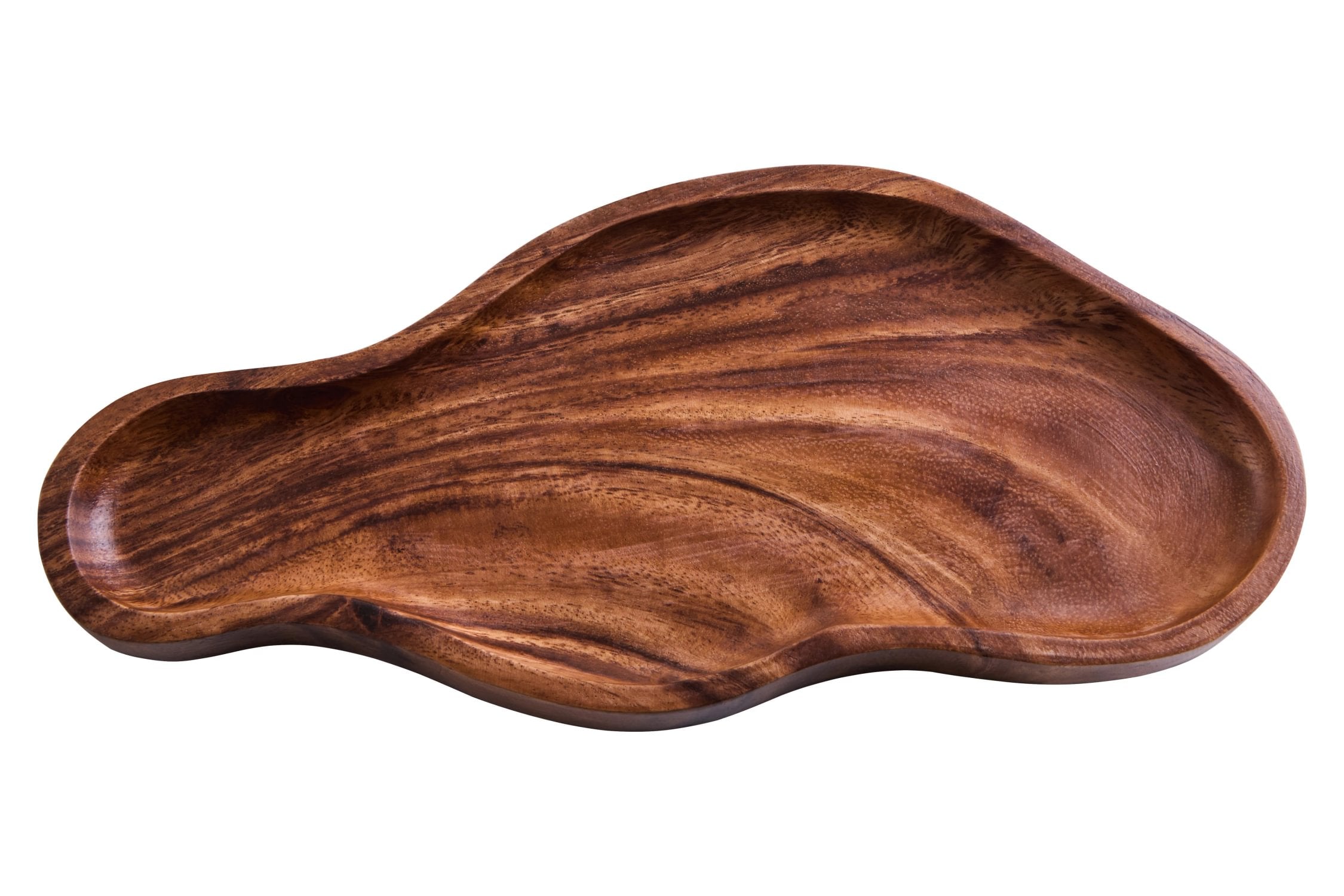 Arden Large Acacia Wood Organic Serving Plate & Tray