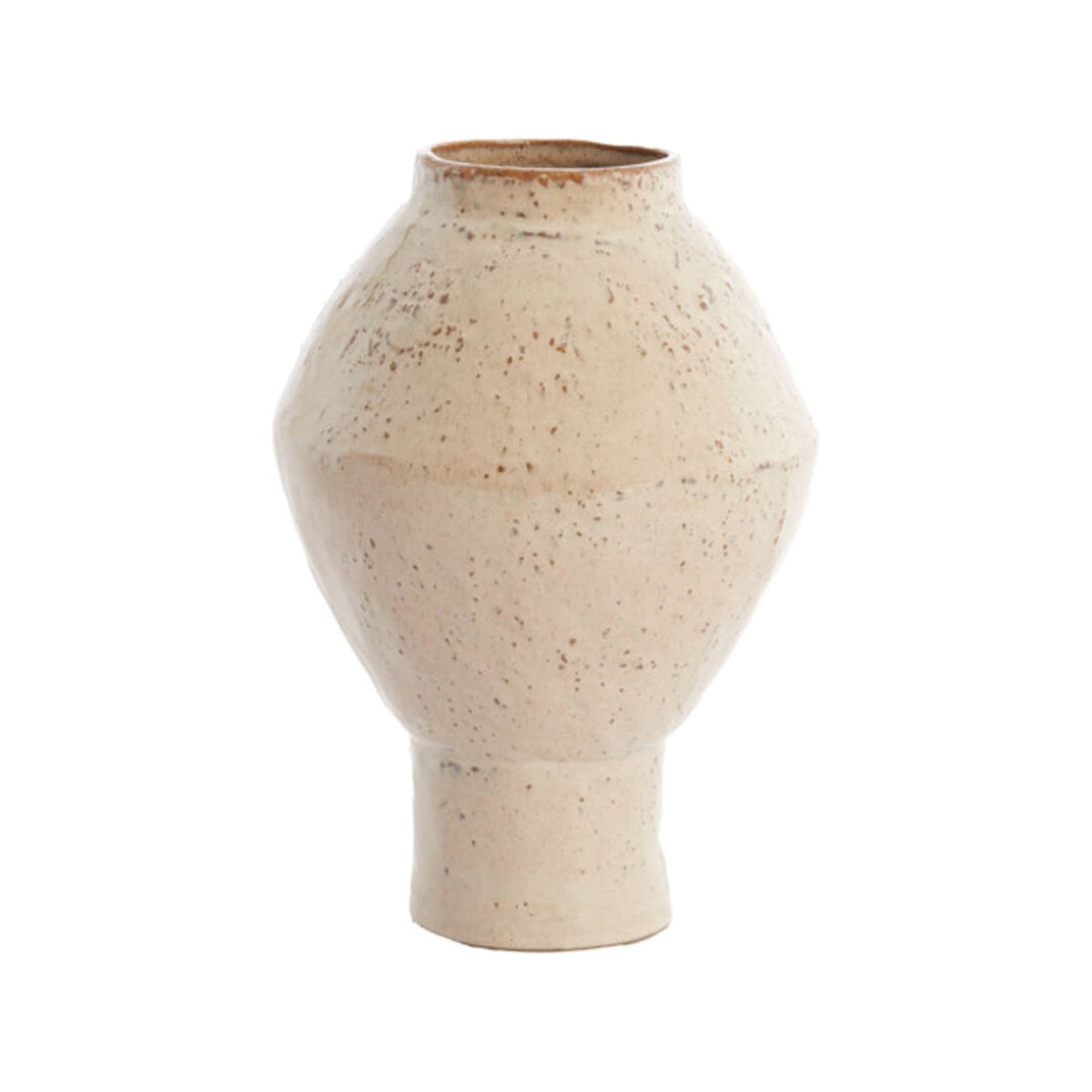 Vasora Gloss Taupe Ceramic Vase 33cm