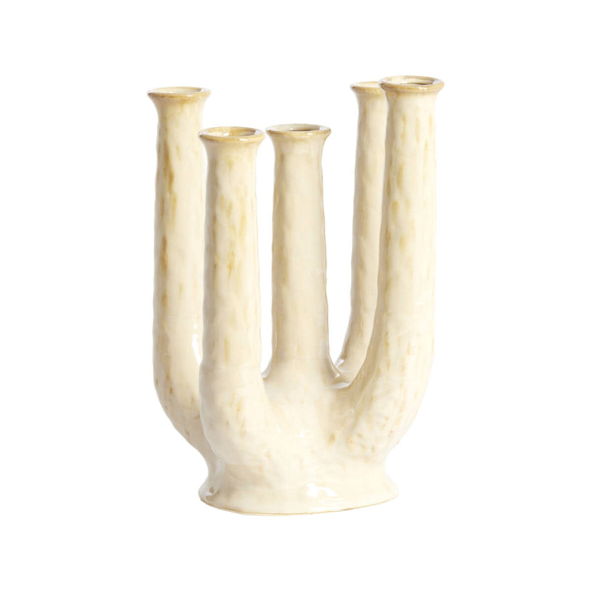 Leonjo Sand/Beige Ceramic Vase 30cm
