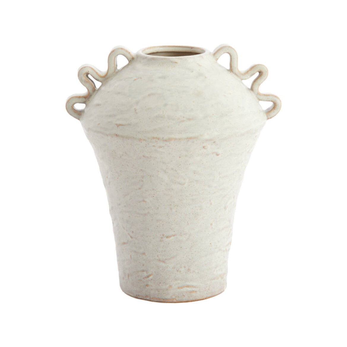 Volca Cream Ceramic Vase 28cm