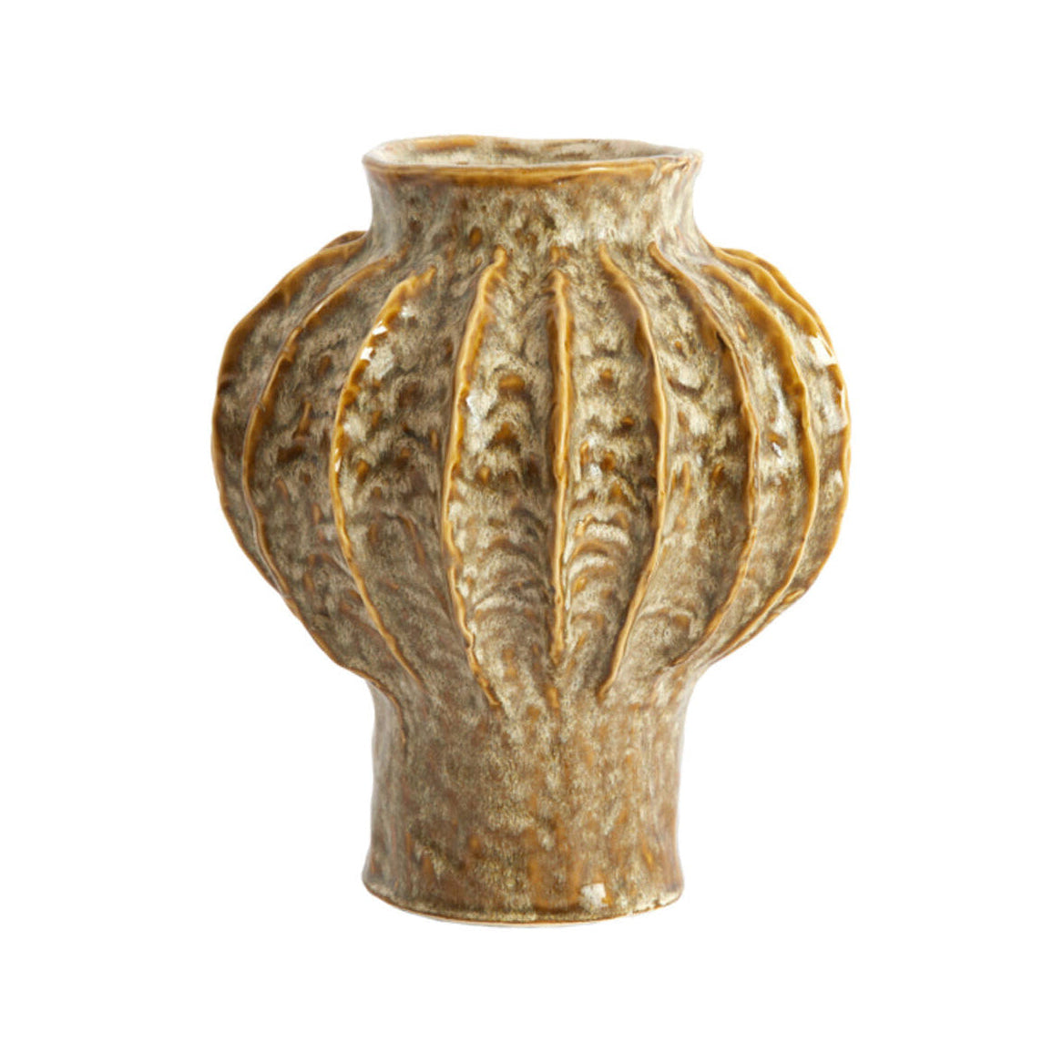 Hakone Olive Green Ceramic Vase