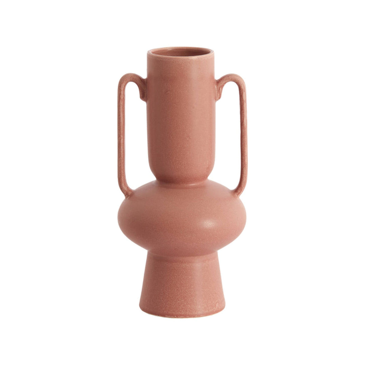 Otaru Coral/Red Ceramic Vase