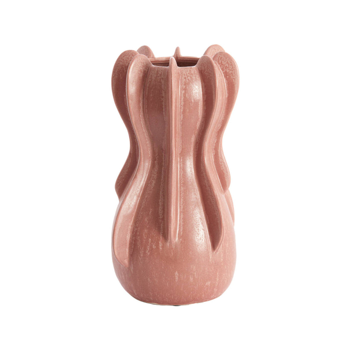 Magome Coral/Red Ceramic Vase 34cm