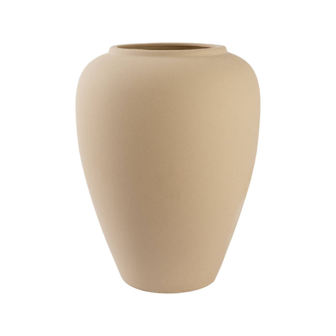 Valeria Matt Beige Ceramic Vase 64cm