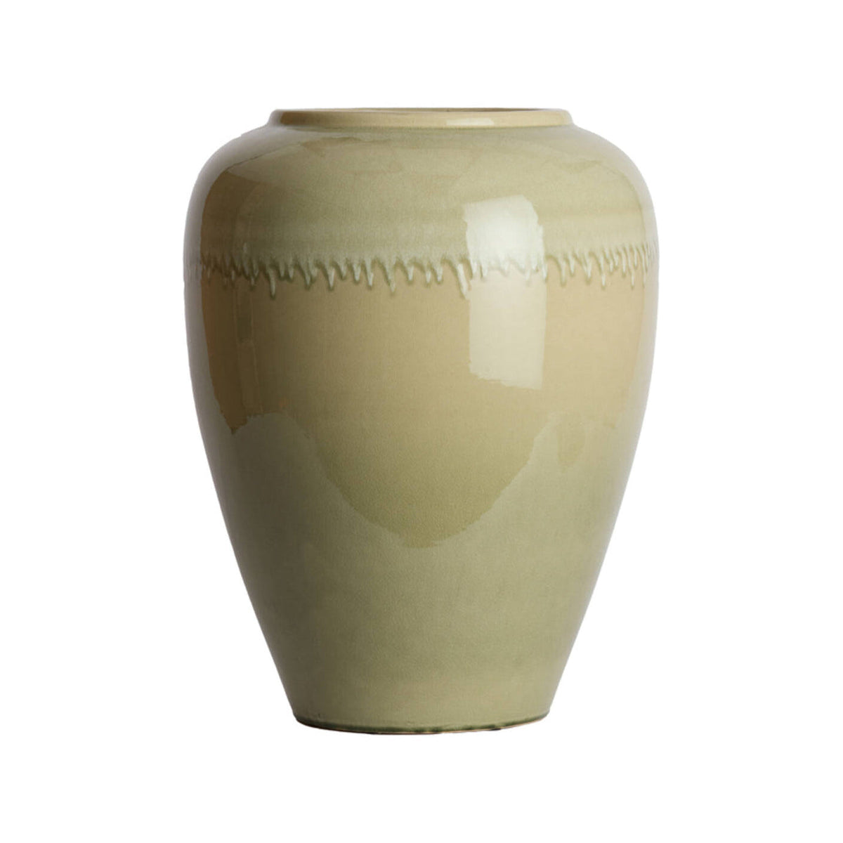 Valeria Light Green & Cream Ceramic Vase 64cm