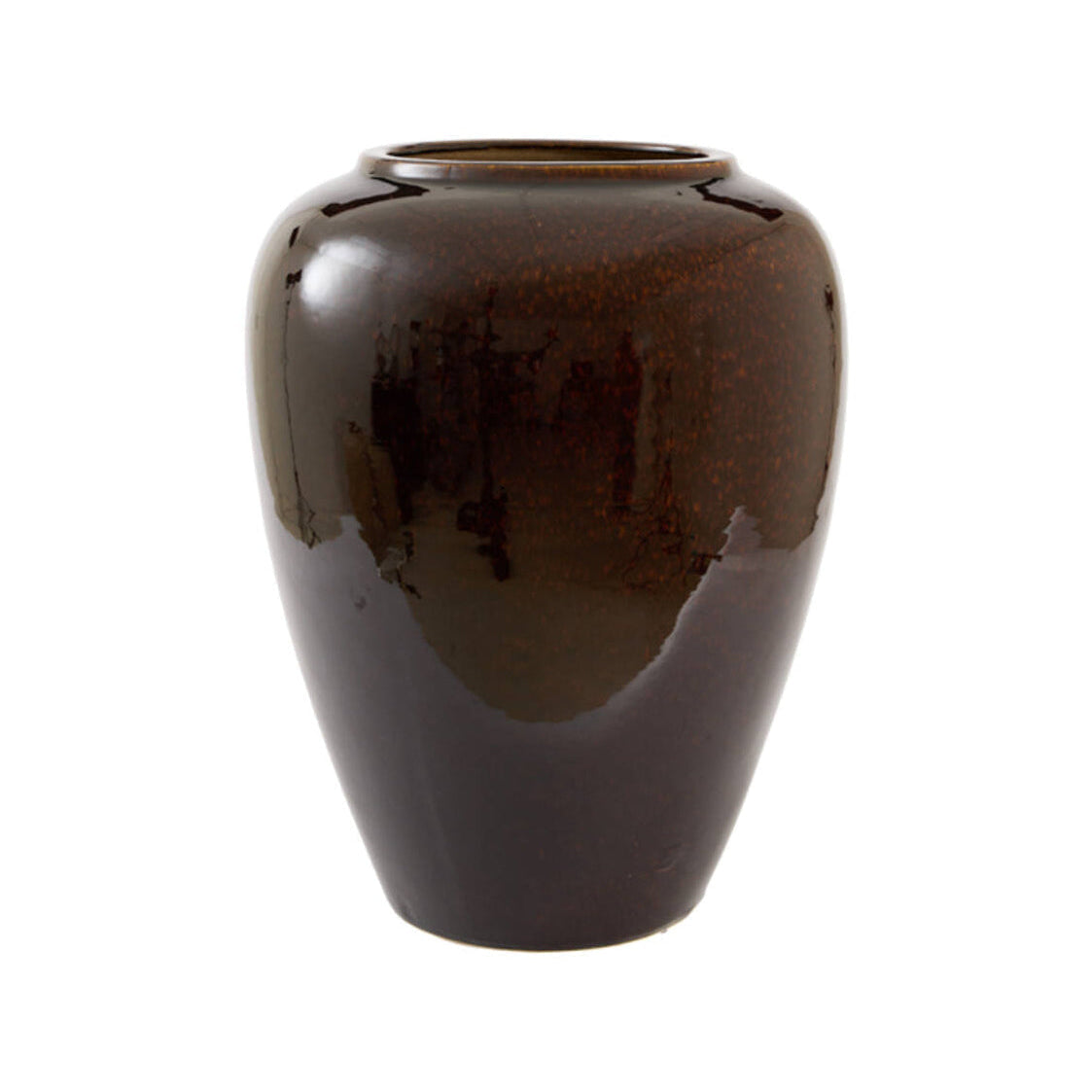 Valeria Dark Brown Ceramic Vase 64cm