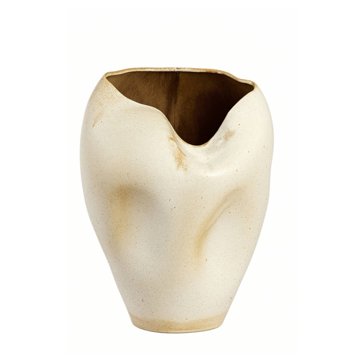Azura Cream/Rust Ceramic Vase 53cm