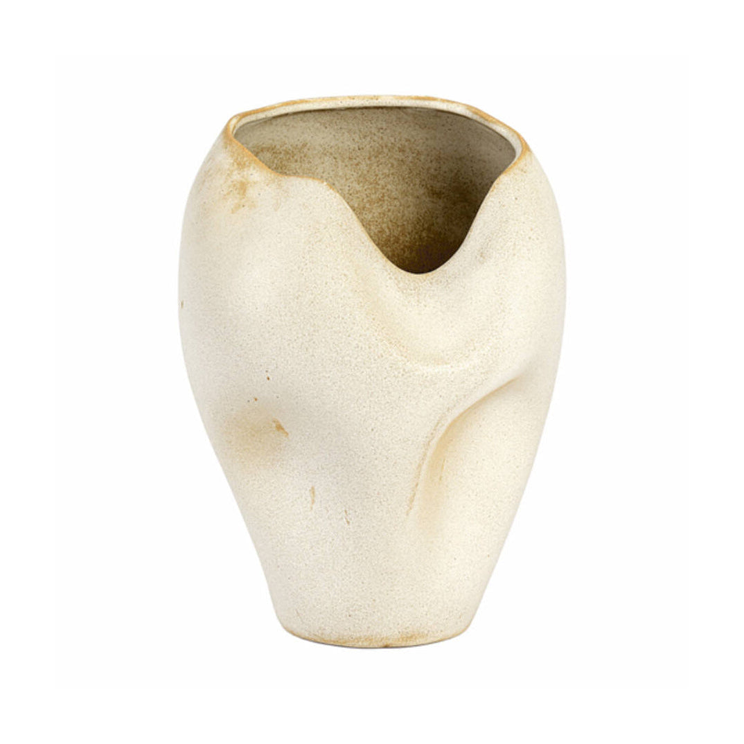 Azura Cream/Rust Ceramic Vase 35cm