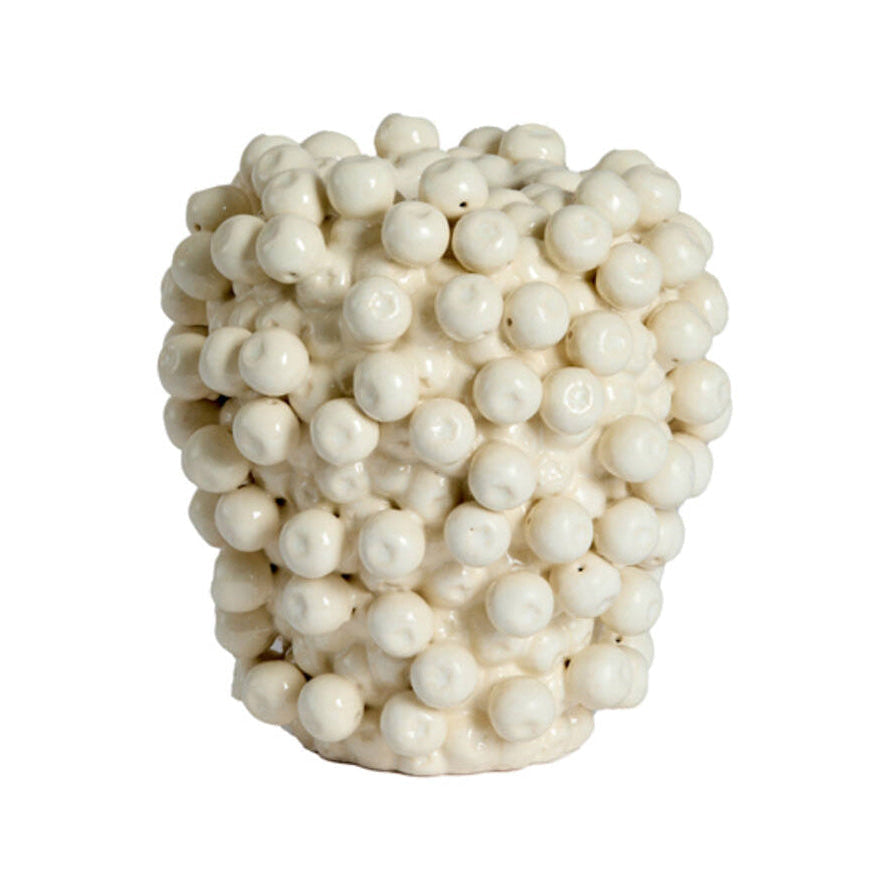 Berries Cream Ceramic Vase 22.5cm