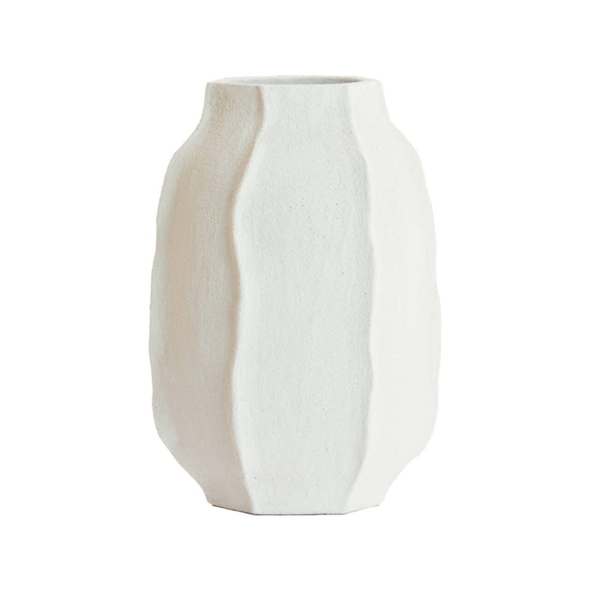 Saphira Matt White Vase 50cm