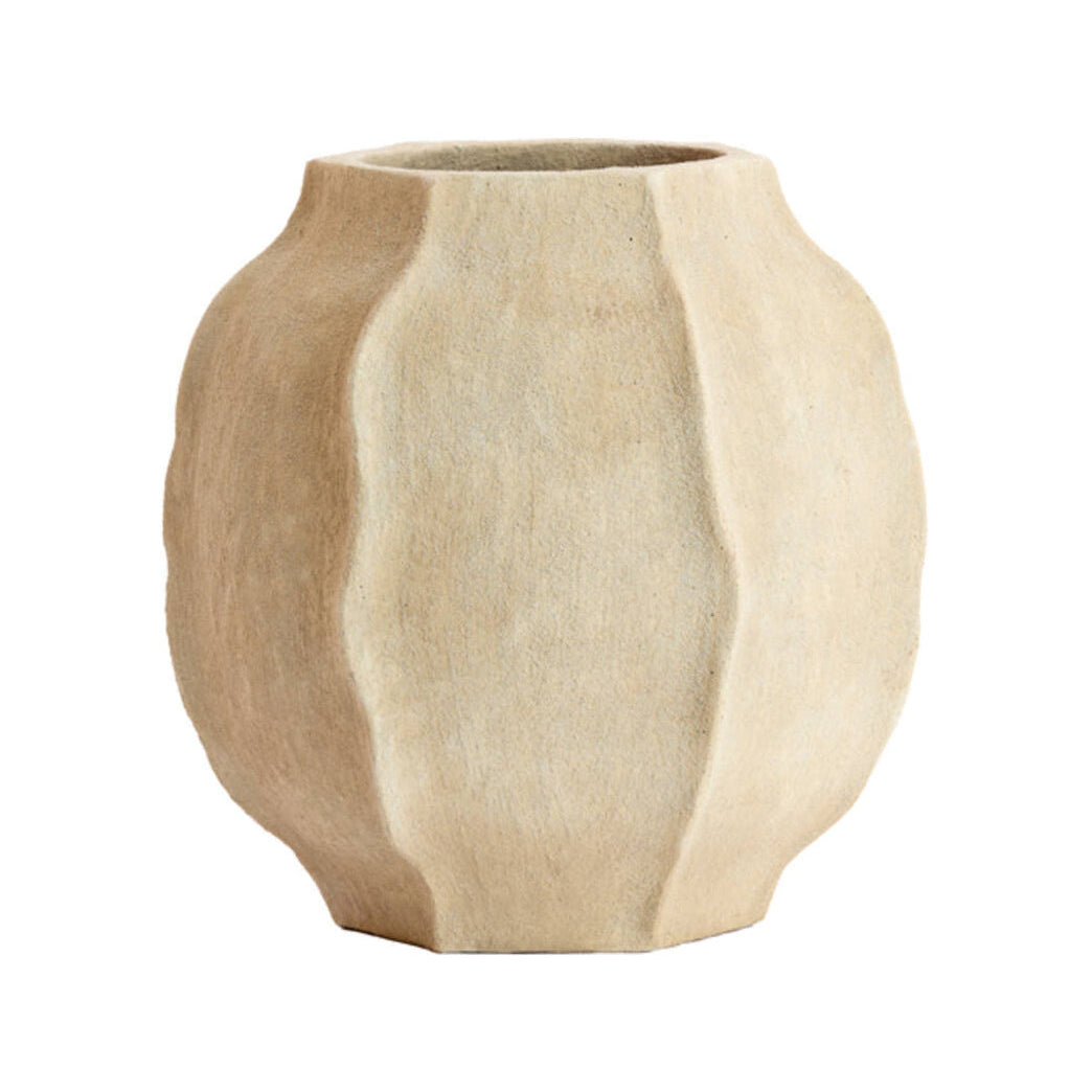 Saphira Matt Sand Vase 40.5cm