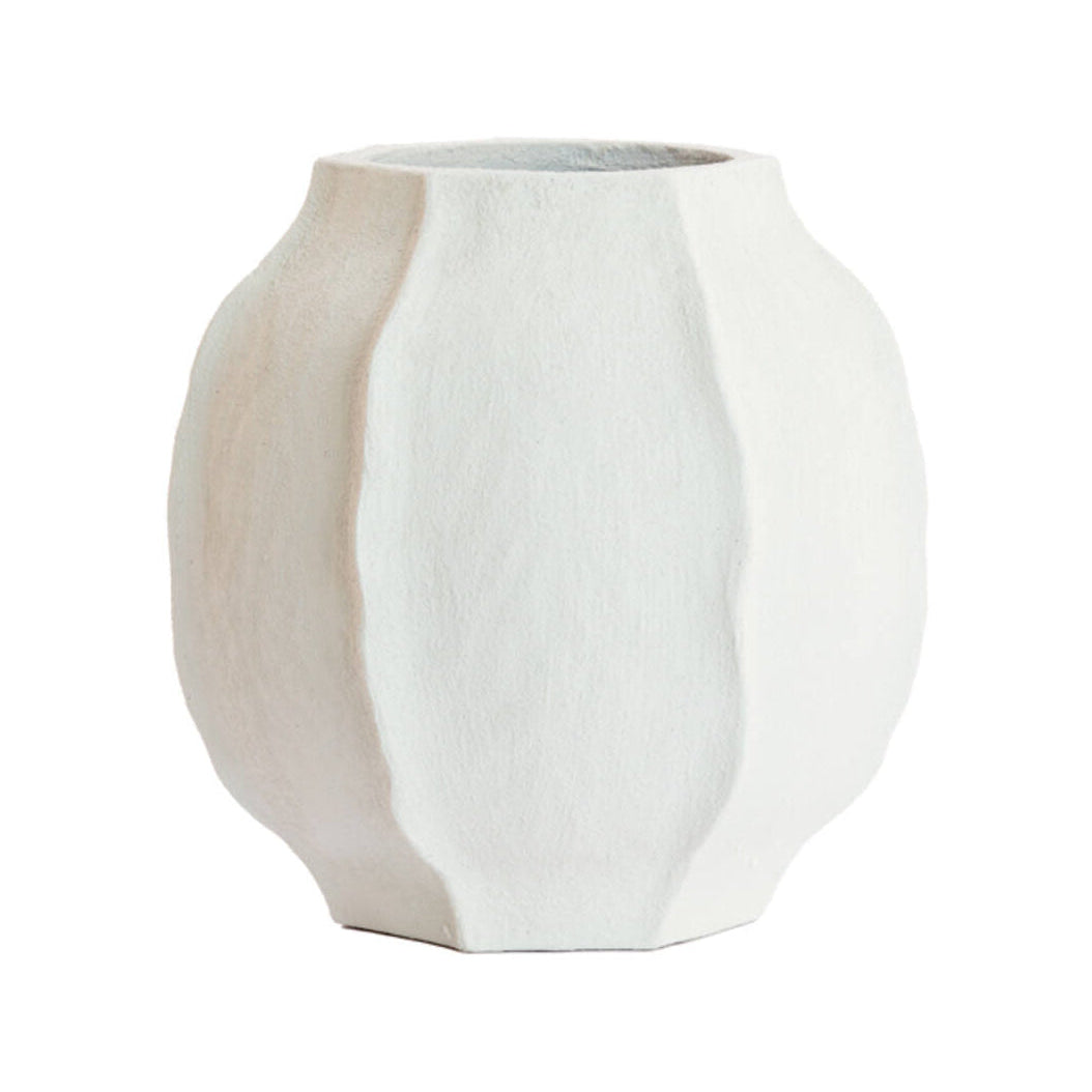 Saphira Matt White Vase 40.5cm
