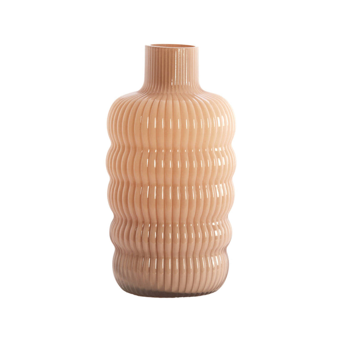 Lunette Caramel Glass Vase