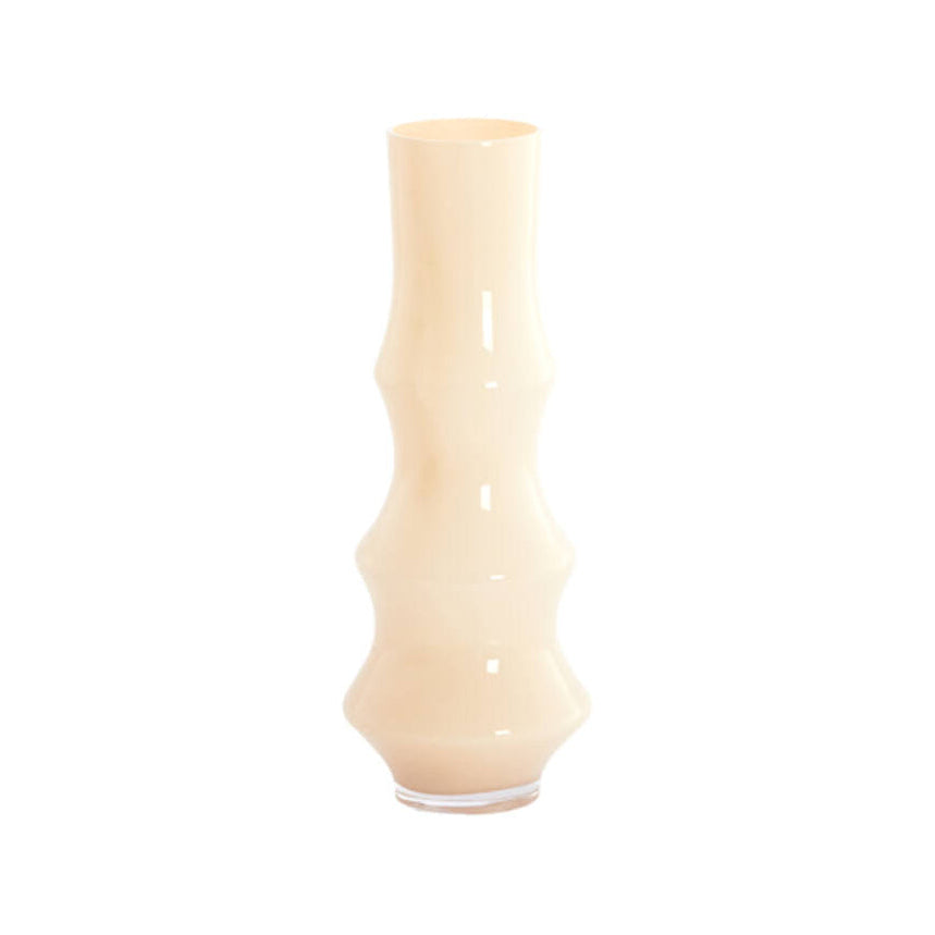 Fiorenza Cream Glass Vase 40cm