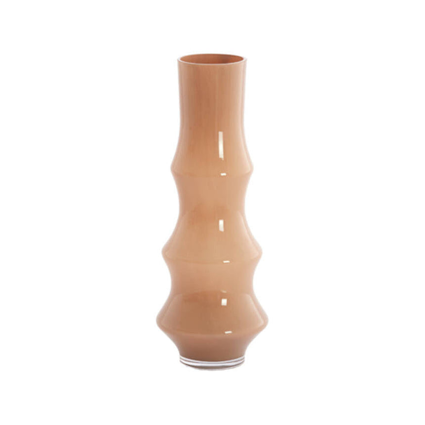 Fiorenza Caramel Glass Vase 40cm