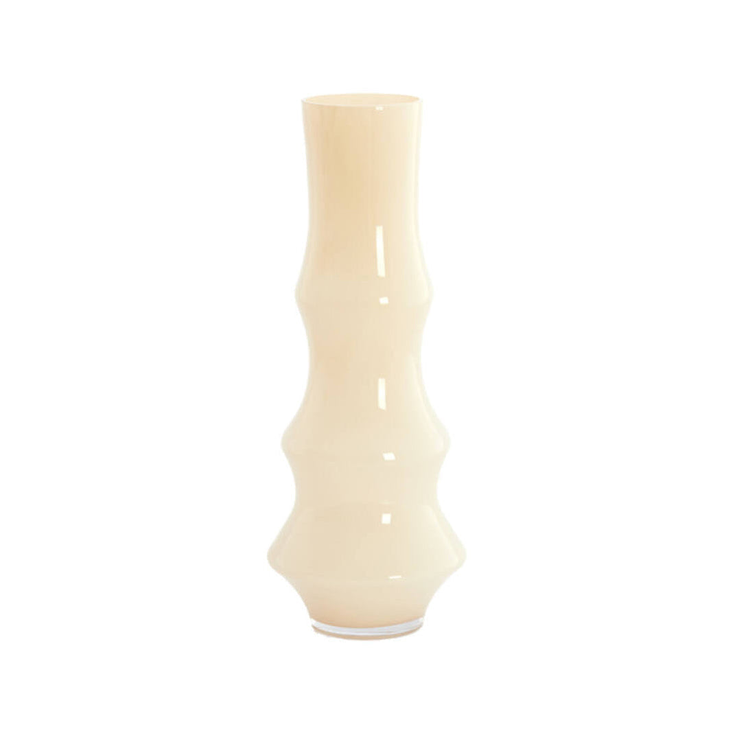 Fiorenza Cream Glass Vase 50cm