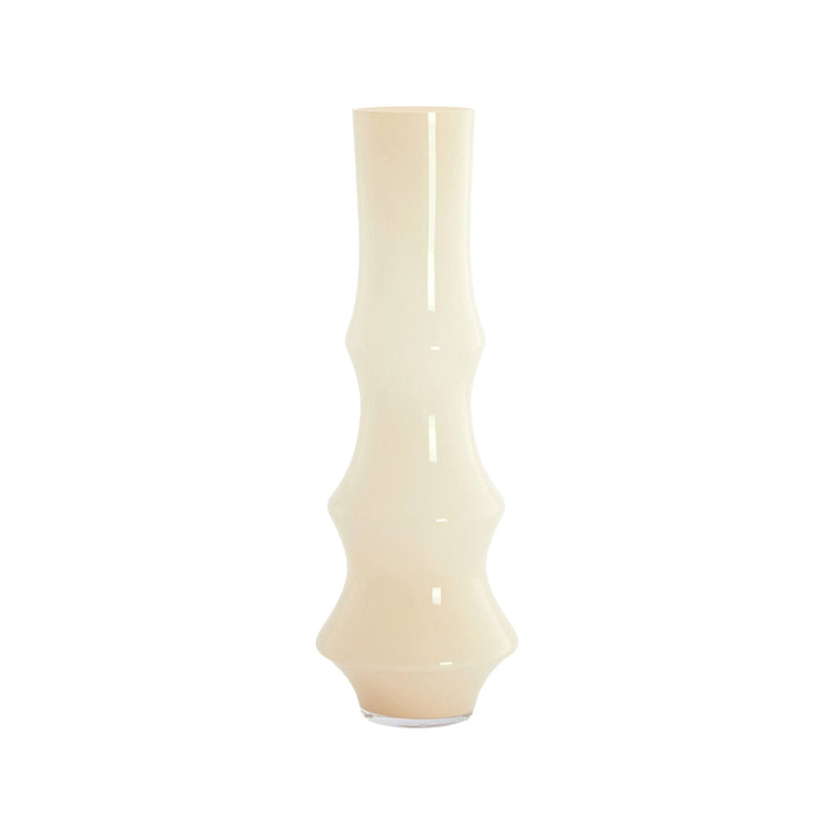 Fiorenza Cream Glass Vase 70cm