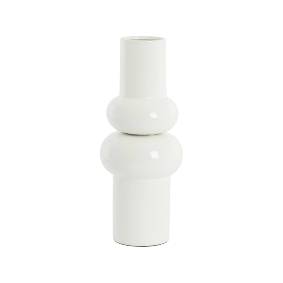 Irissa Cream Metal Vase 36cm