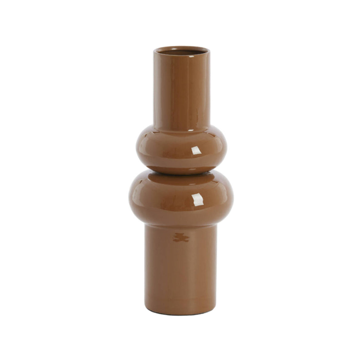 Irissa Caramel Metal Vase 36cm