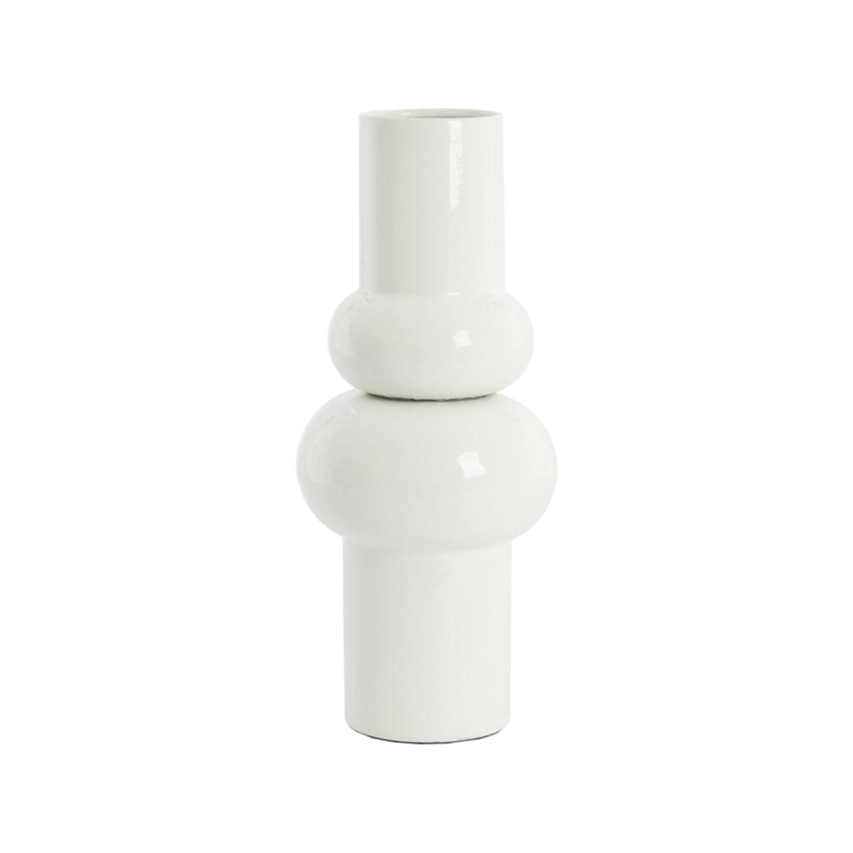 Irissa Cream Metal Vase 43cm