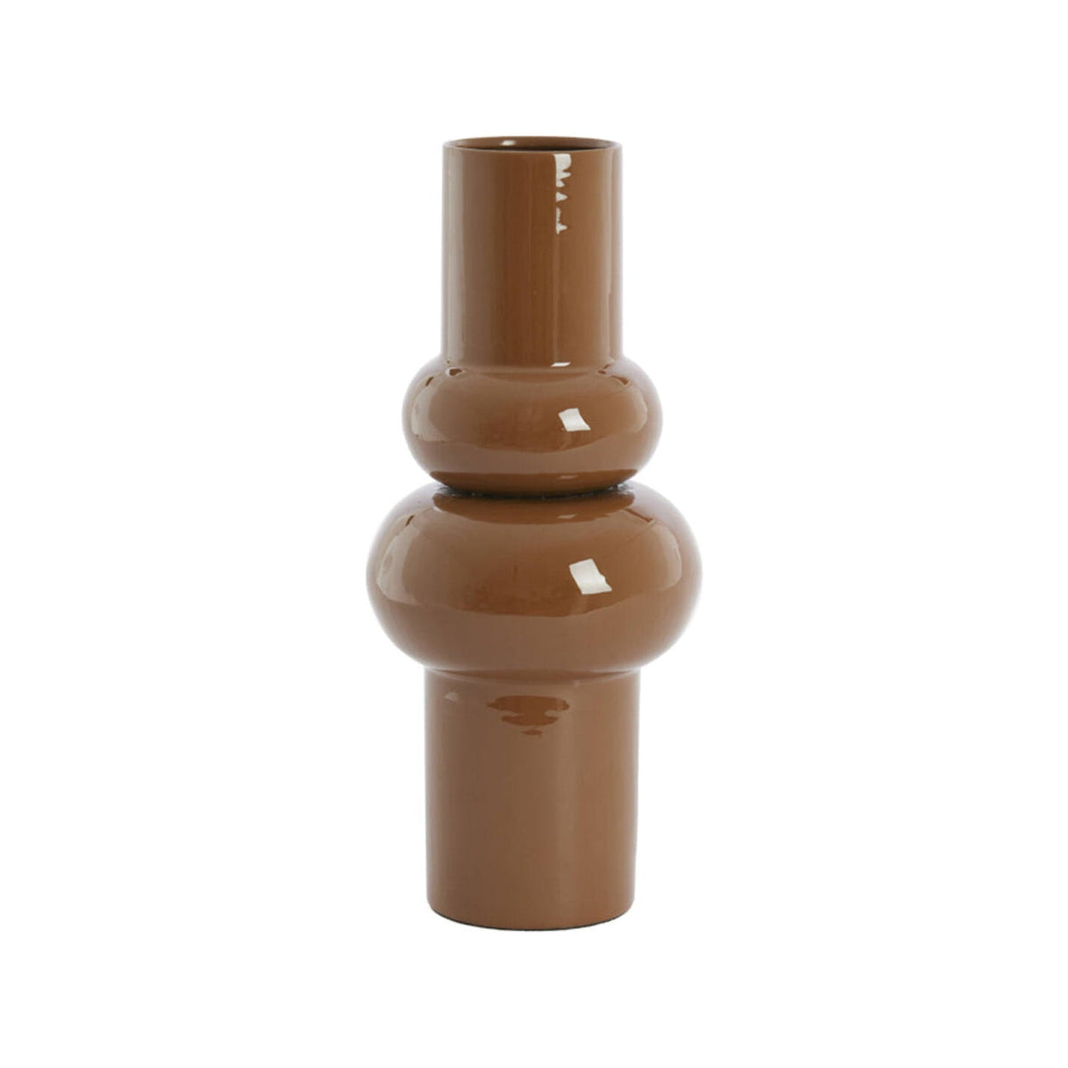 Irissa Caramel Metal Vase 43cm
