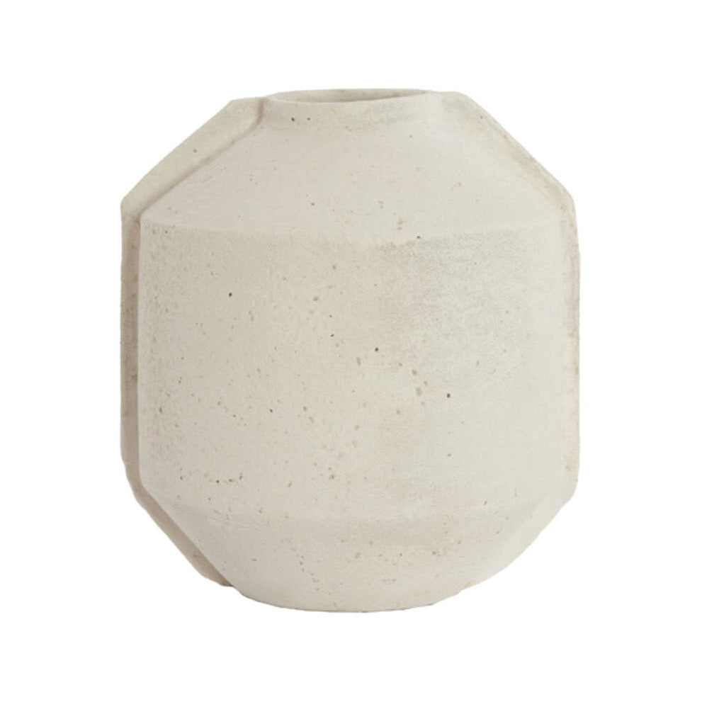 Noric Matt Cream Papier Mâché Decorative Planter 57cm
