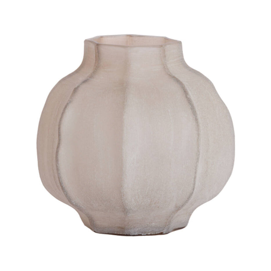 Tejeda Light Brown Glass Vase 26cm