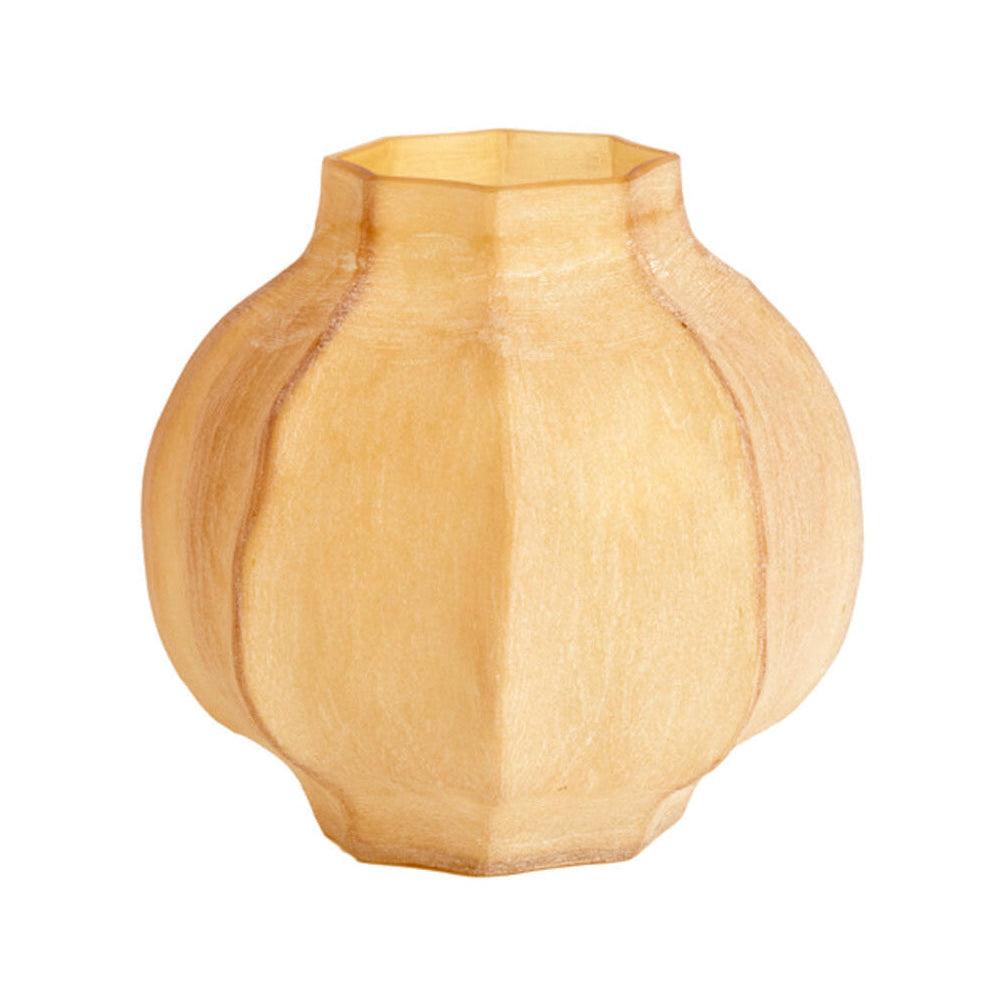 Tejeda Matt Amber Glass Vase 26cm