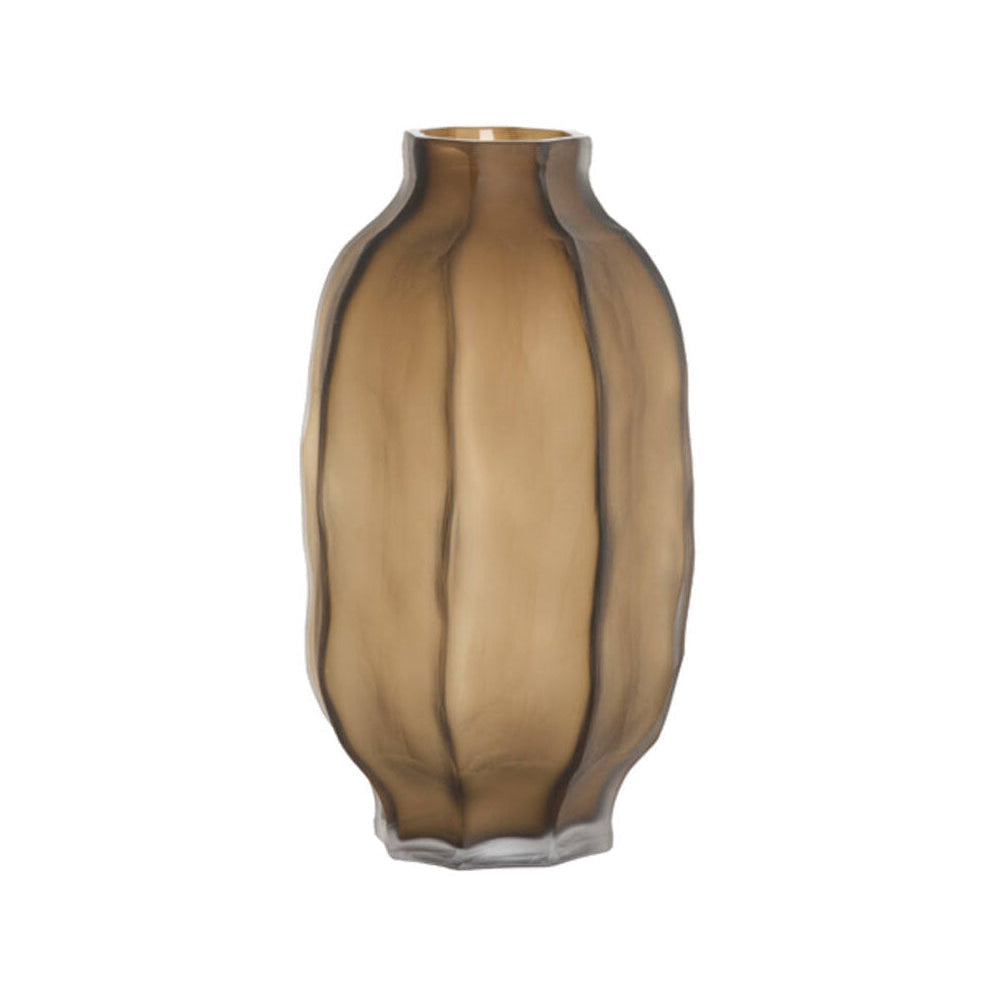 Tejeda Matt Dark Brown Glass Vase 38cm