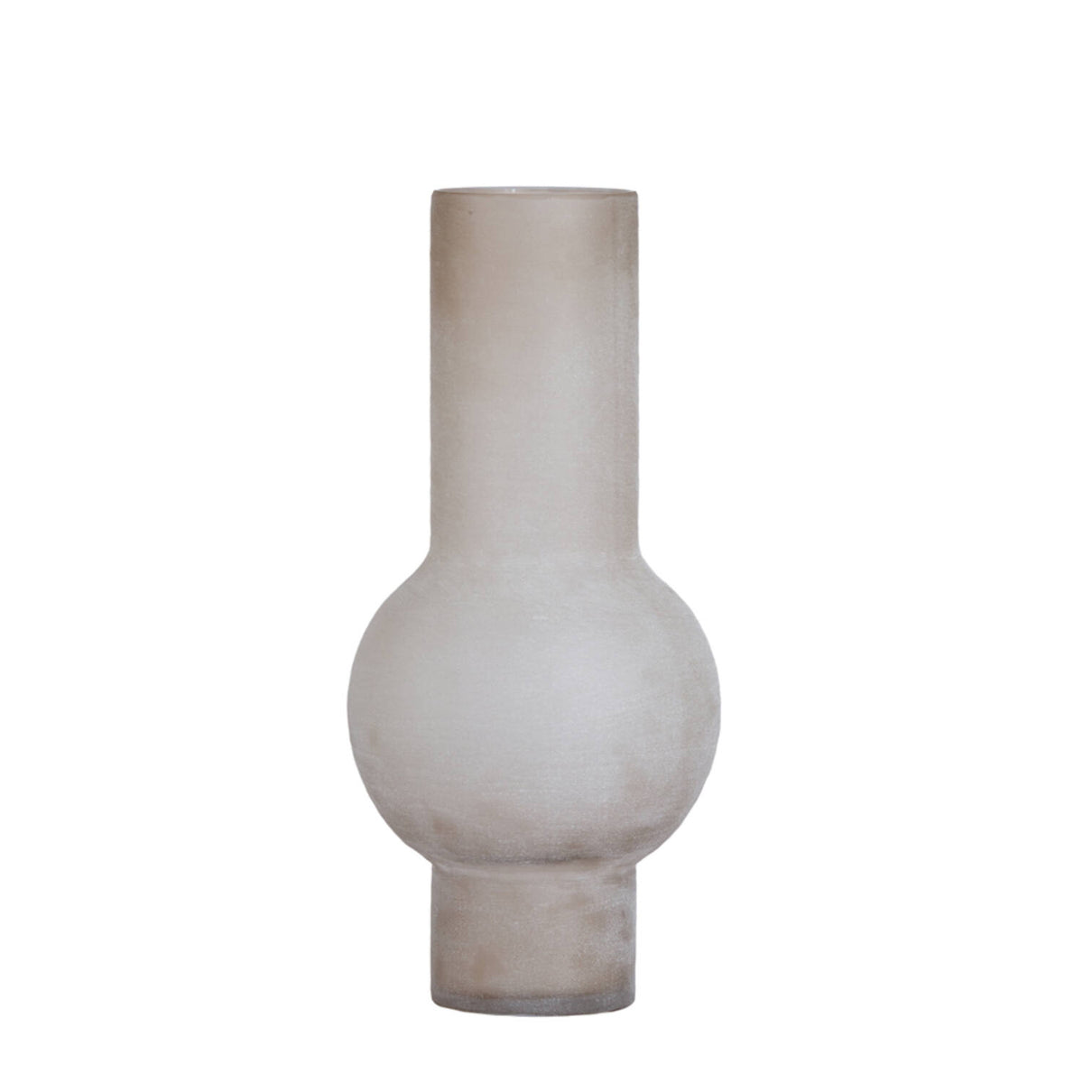 Lazaro Matt Light Brown Glass Vase 63.5cm