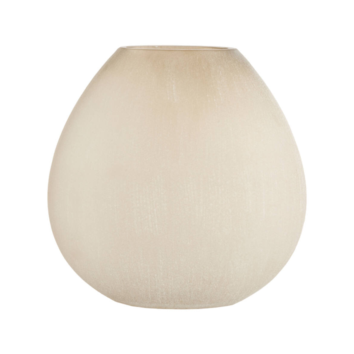 Santino Matt Light Brown Glass Vase 43cm