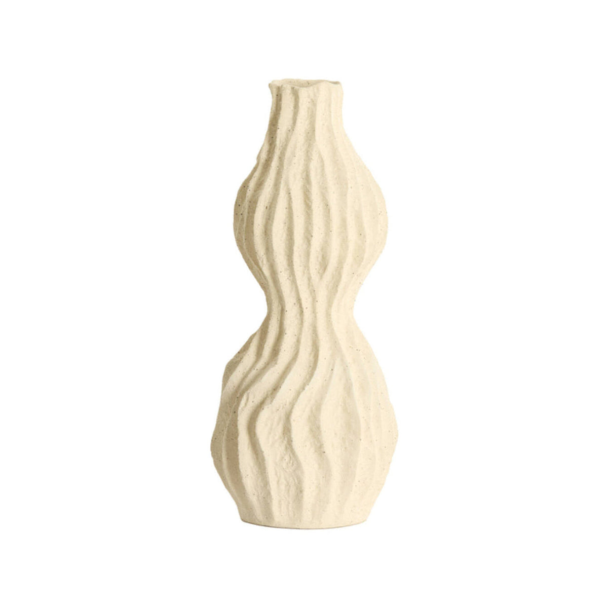 Vania Cream Ceramic Vase 39cm