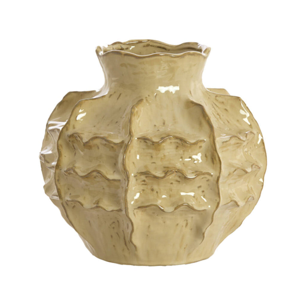 Loseto Light Brown Ceramic Vase 28cm