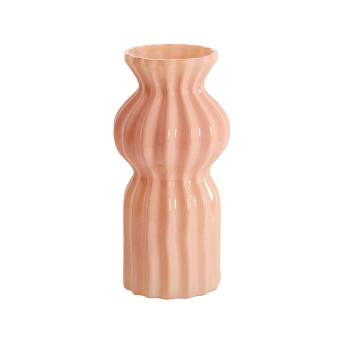 Terento Pink Glass Vase 28cm