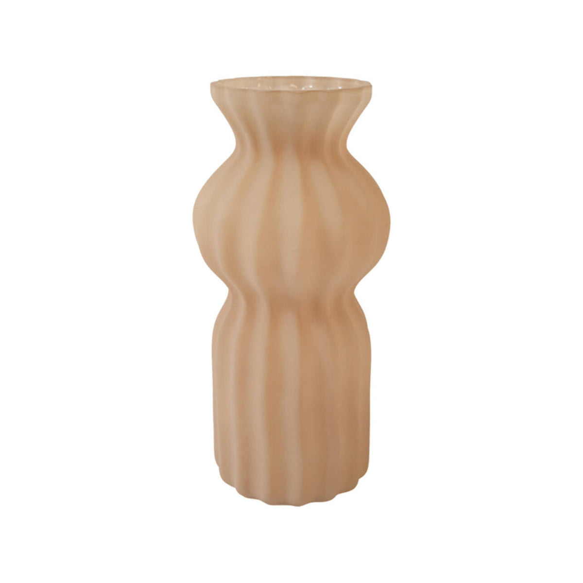 Terento Matt Sand Glass Vase 33.5cm