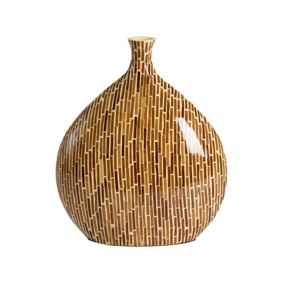 Lorca Brown Bamboo Vase 38cm
