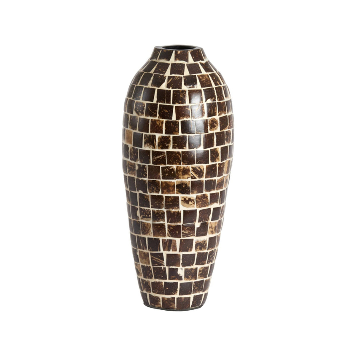 Tudela Coconut Dark Brown Bamboo Vase 40cm