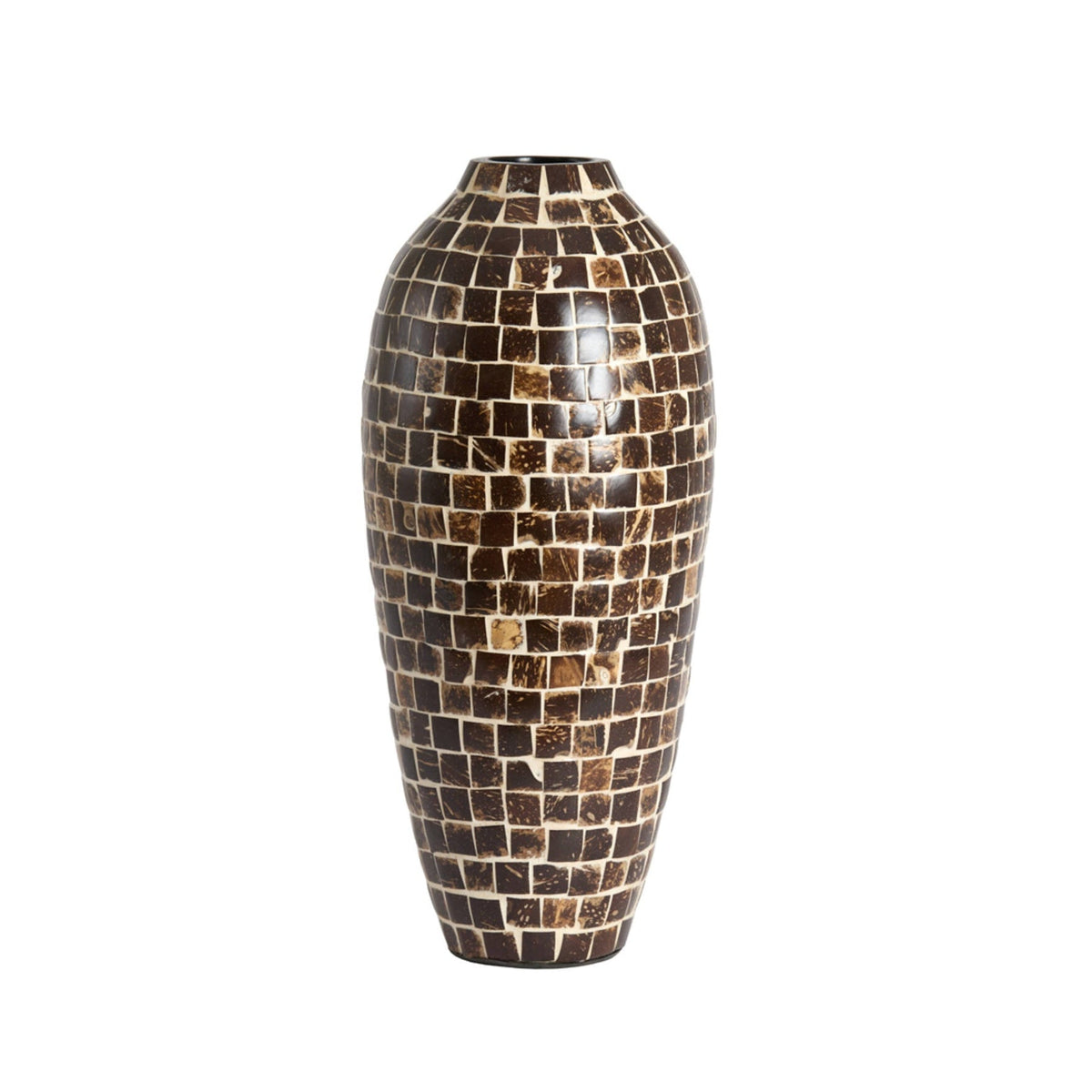 Tudela Coconut Dark Brown Bamboo Vase 50cm