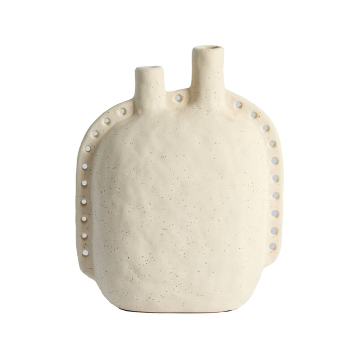 Varazza Matt Beige Ceramic Vase 28.5cm
