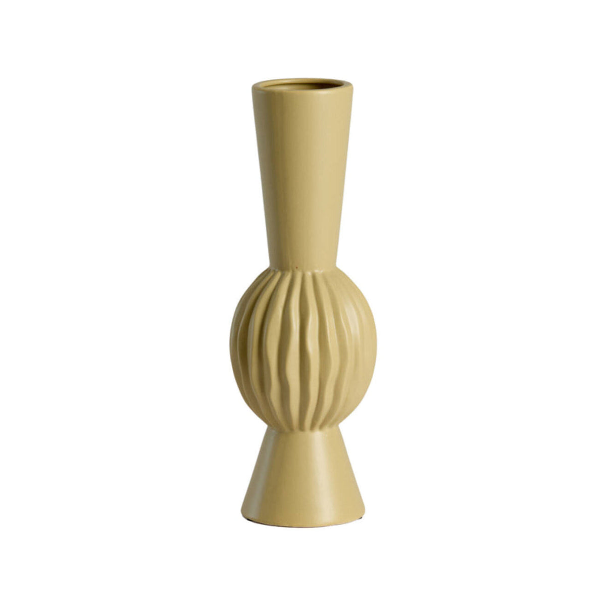 Suzzara Light Olive Green Ceramic Vase 40.5cm