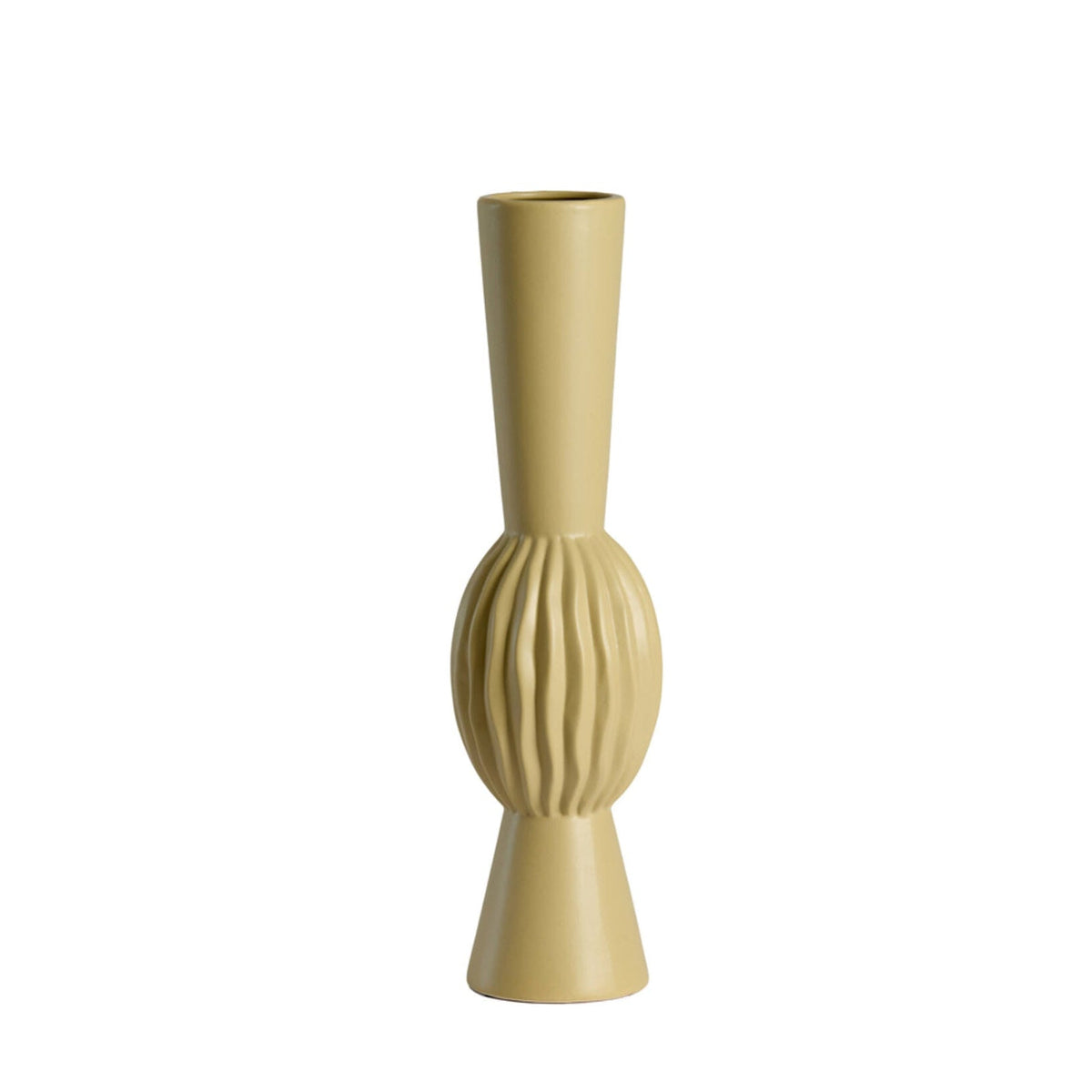 Suzzara Light Olive Green Ceramic Vase 51cm