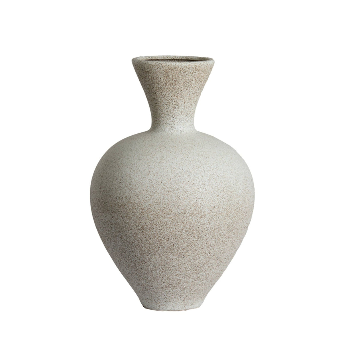 Sulmona Matt Cream Ceramic Vase 48.5cm