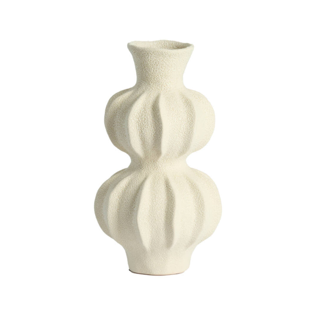 Spotorno Matt Cream Ceramic Vase 33cm